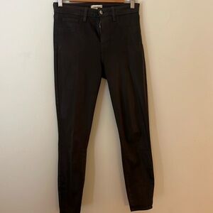 L’Agence waxed brown jeans size 27
